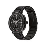 Montre TOMMY HILFIGER homme bracelet acier inoxydable noir - vue 2