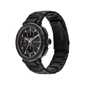 Montre TOMMY HILFIGER homme bracelet acier inoxydable noir