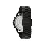 Montre TOMMY HILFIGER homme bracelet acier inoxydable noir - vue 3