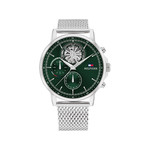 Montre TOMMY HILFIGER homme bracelet acier inoxydable argent - vue 1
