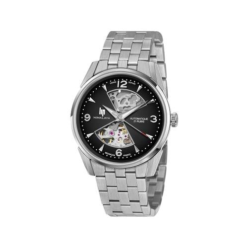 Montre LIP homme automatique, bracelet métal argent