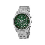 Montre LIP homme chronographe, bracelet métal argent - vue 1