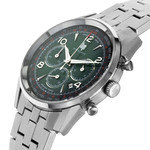 Montre LIP homme chronographe, bracelet métal argent - vue D2