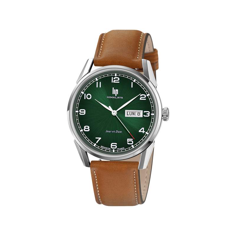 Montre LIP homme bracelet cuir marron - vue 1