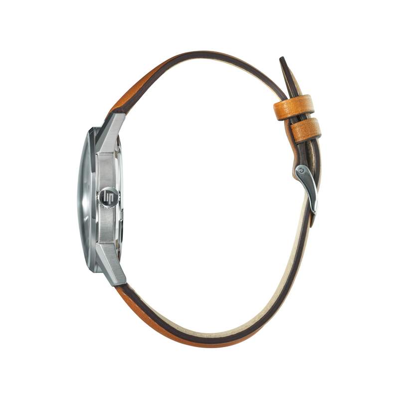 Montre LIP homme bracelet cuir marron - vue 2