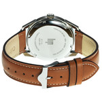 Montre LIP homme bracelet cuir marron - vue 3