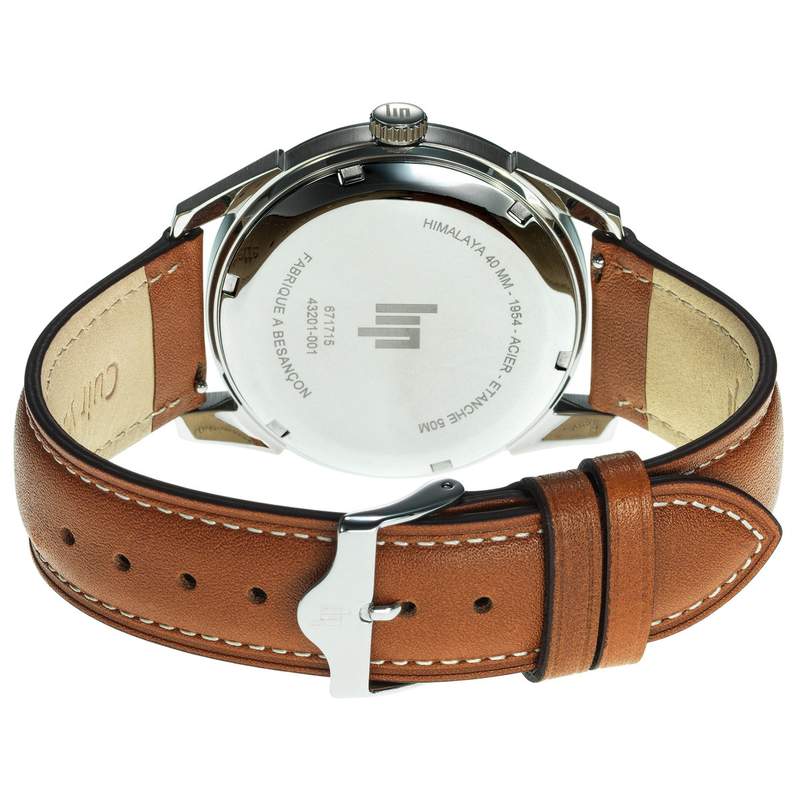 Montre LIP homme bracelet cuir marron - vue 3