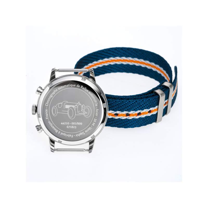 Montre LIP homme automatique, bracelet tissu autres couleurs - vue 3