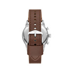 FOSSIL sport tourer men's watch brown leather strap - view 3