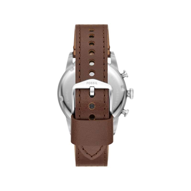 Montre FOSSIL sport tourer homme bracelet cuir marron - vue 3