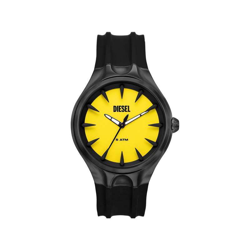 Montre DIESEL streamline homme bracelet silicone noir - vue 1