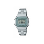 Montre CASIO VINTAGE homme bracelet acier inoxydable argent - vue 1