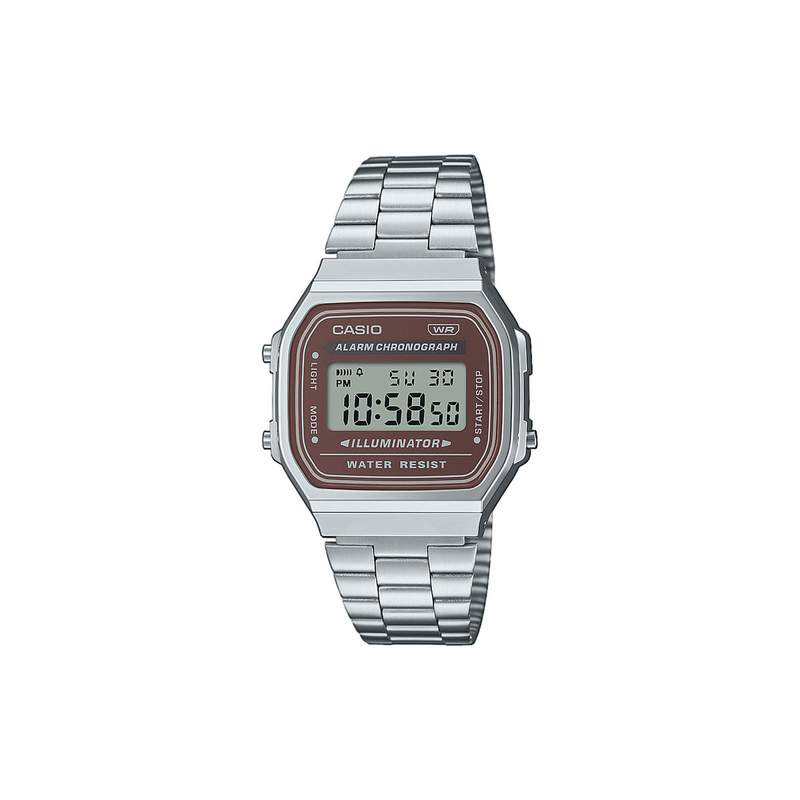 Montre CASIO VINTAGE homme bracelet acier inoxydable - vue 1