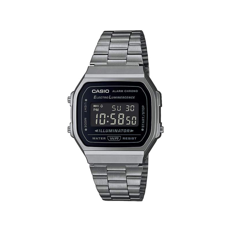 Montre CASIO VINTAGE homme bracelet acier inoxydable - vue 1