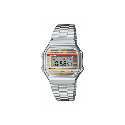 Montre CASIO VINTAGE homme bracelet acier inoxydable - vue 1