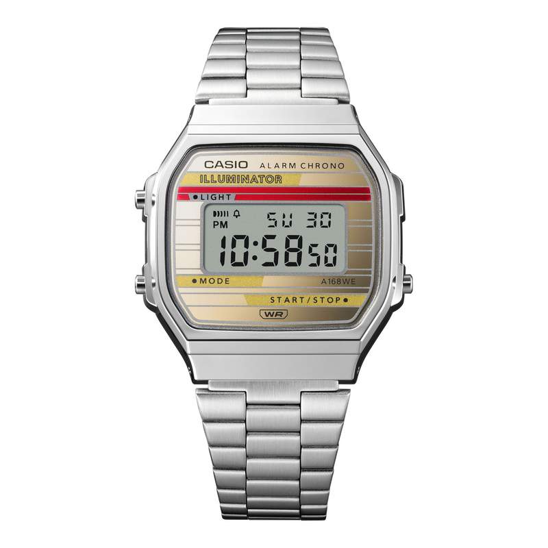 Montre CASIO VINTAGE homme bracelet acier inoxydable - vue D3