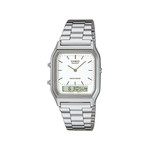 Montre CASIO VINTAGE homme bracelet acier inoxydable - vue 1