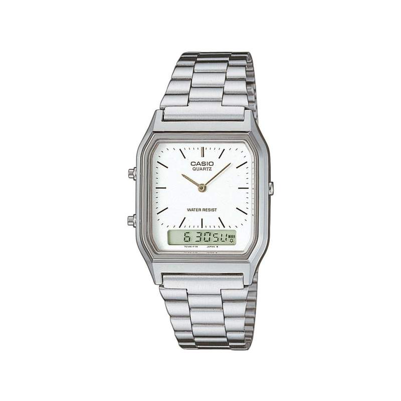 Montre CASIO VINTAGE homme bracelet acier inoxydable - vue 1