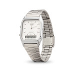 Montre CASIO VINTAGE homme bracelet acier inoxydable - vue D5