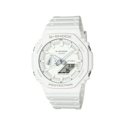 Montre CASIO G-SHOCK homme bracelet résine blanc