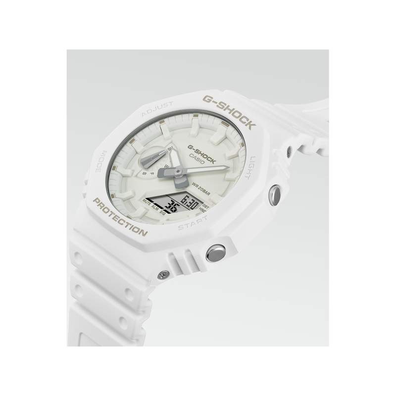 Montre CASIO G-SHOCK homme bracelet résine blanc - vue 2