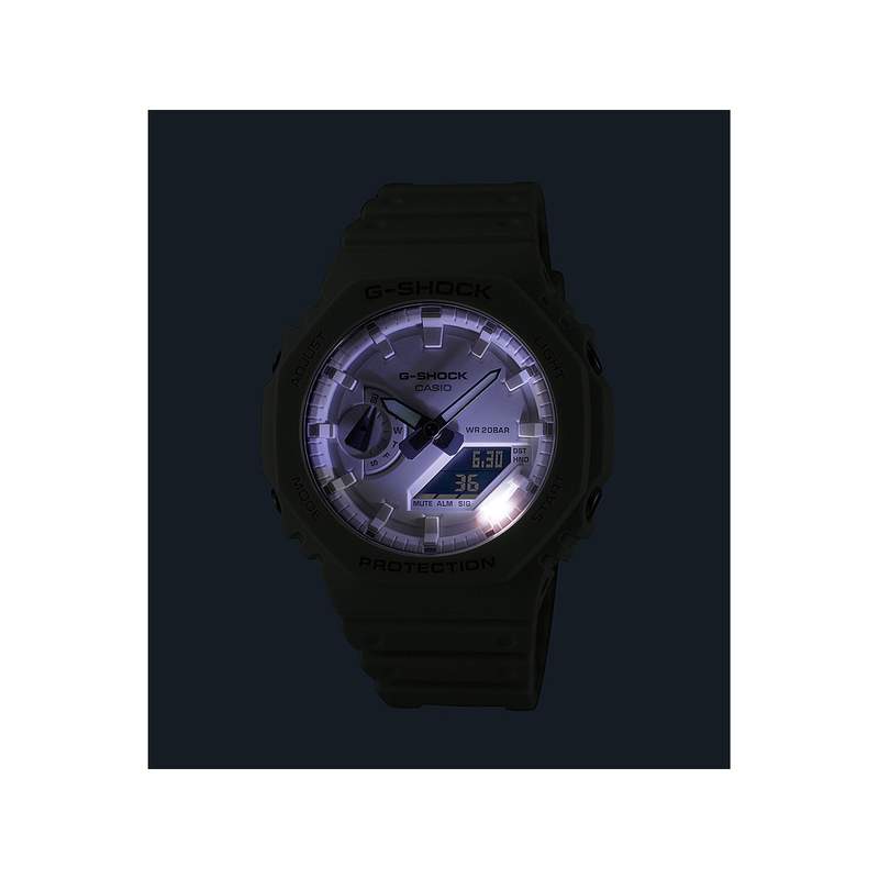 Montre CASIO G-SHOCK homme bracelet résine blanc - vue D5