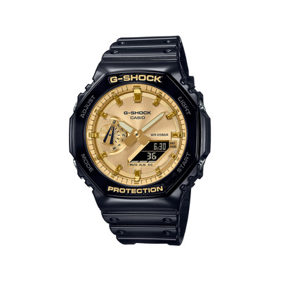 CASIO G-SHOCK men's watch with black resin bracelet