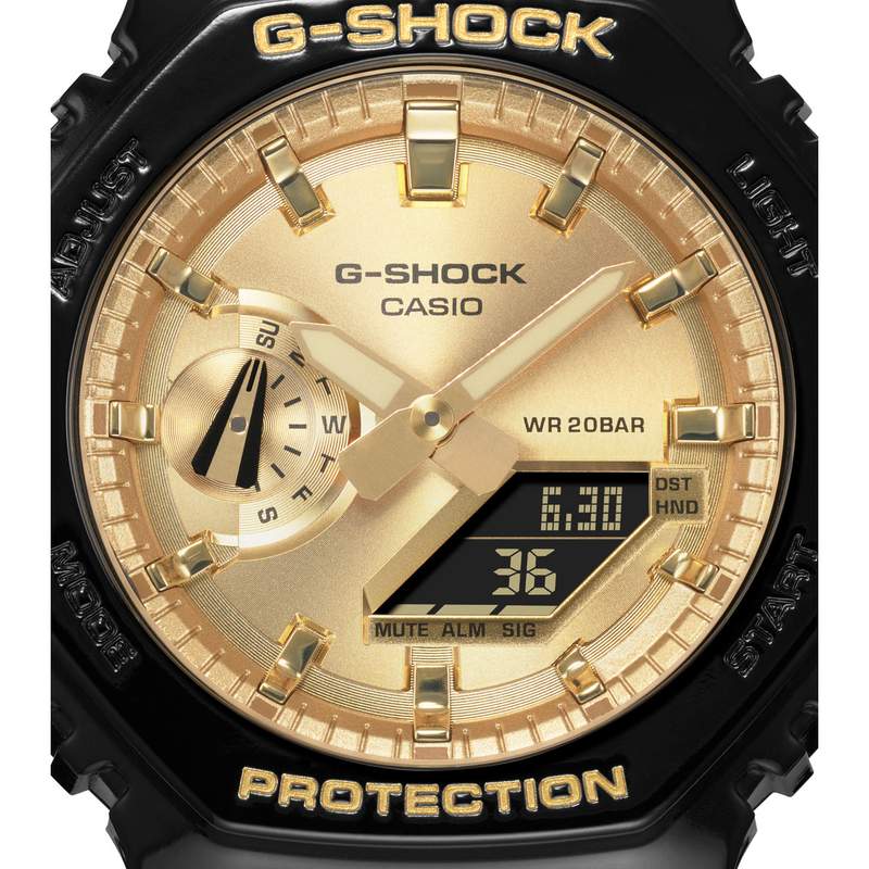 Montre CASIO G-SHOCK homme bracelet résine noir - vue D2