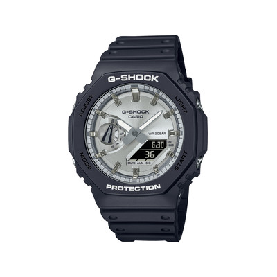 CASIO G-SHOCK men's watch with black resin bracelet