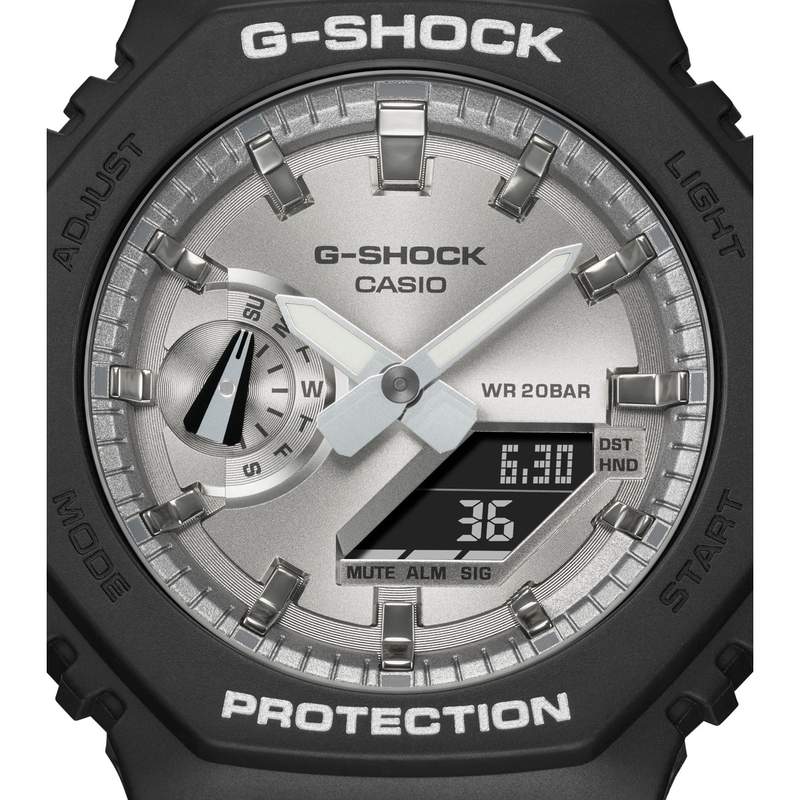 CASIO G-SHOCK herenhorloge met zwarte harsarmband - bekijk D2