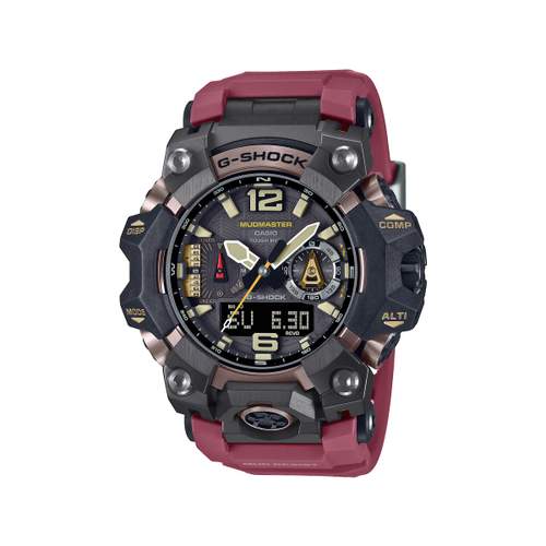 Montre CASIO G-SHOCK homme bracelet résine bordeaux