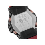 CASIO G-SHOCK herenhorloge met bordeauxrode kunststof band - weergave 3