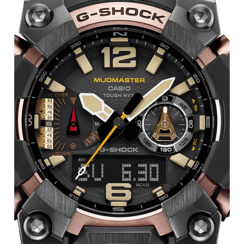 Montre CASIO G-SHOCK homme bracelet résine bordeaux - vue D2