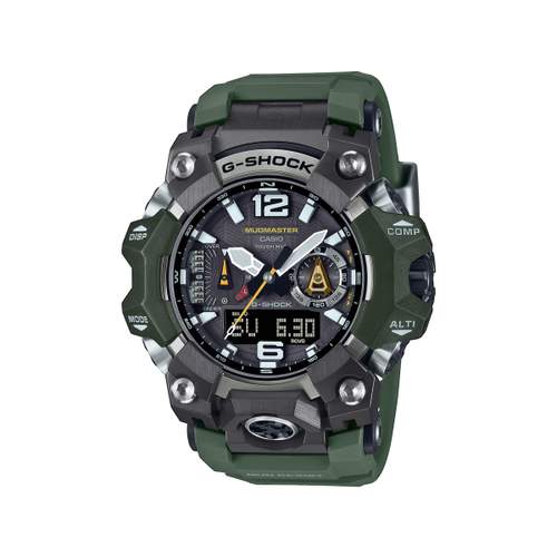 CASIO G-SHOCK men's watch with black resin bracelet