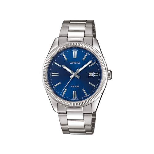 CASIO men's watch with silver stainless steel bracelet