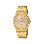 Montre CASIO homme bracelet acier inoxydable jaune - vue 1