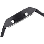 CASIO VINTAGE men's watch with black resin bracelet - view 2