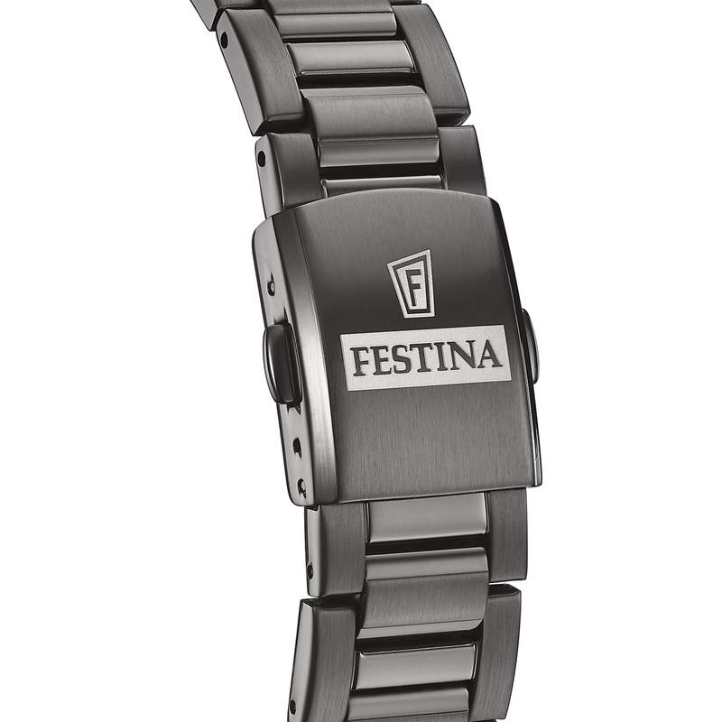 Montre FESTINA homme automatique bracelet acier - vue D2