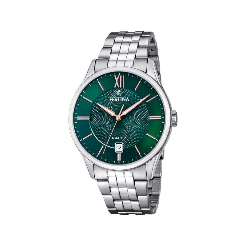 Montre FESTINA classique homme bracelet acier - vue 1