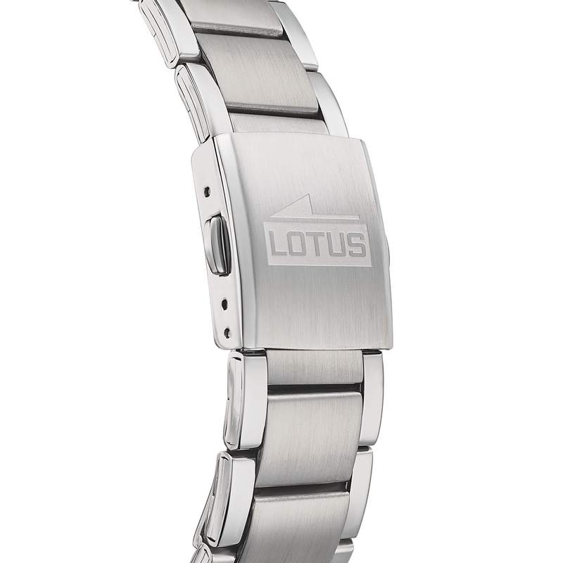 Montre LOTUS chrono homme bracelet acier - vue D2
