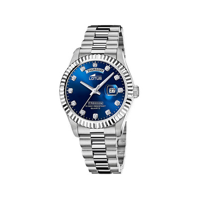 LOTUS Freedom herenhorloge zilver roestvrij stalen armband