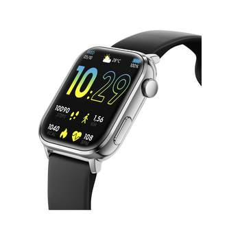 ICE WATCH Ice slim herenhorloge met zilverkleurige siliconen band