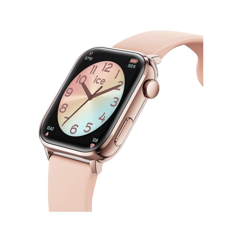 Montre ICE WATCH Ice smart homme bracelet silicone doré rose - vue 2