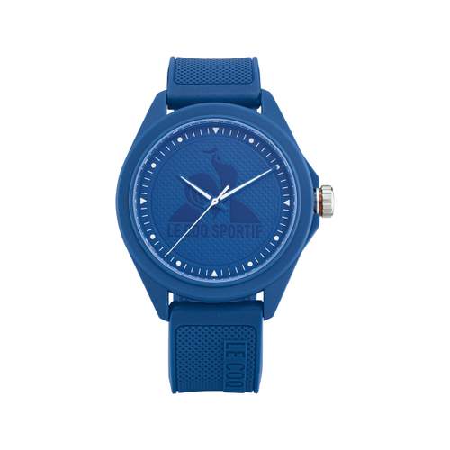 Montre LE COQ SPORTIF monochrome homme bracelet plastique bleu