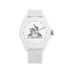 Montre LE COQ SPORTIF monochrome homme bracelet plastique blanc - vue 1
