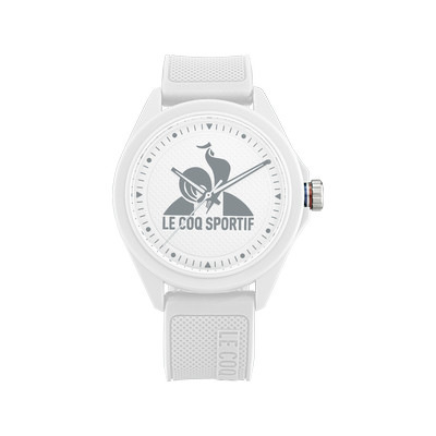 Montre LE COQ SPORTIF monochrome homme bracelet plastique blanc - vue 1
