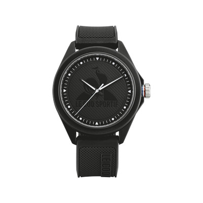 Montre LE COQ SPORTIF monochrome homme bracelet plastique noir - vue 1