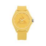 Montre LE COQ SPORTIF monochrome homme bracelet plastique jaune - vue 1