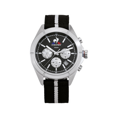 Montre LE COQ SPORTIF Essentiel homme bracelet tissu noir - vue 1