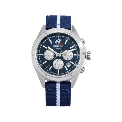 Montre LE COQ SPORTIF Essentiel homme bracelet tissu bleu - vue 1